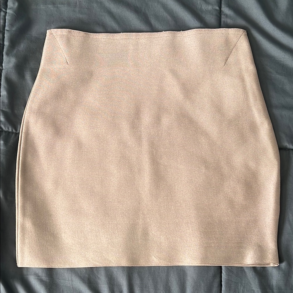 Wow Couture Bodycon Skirt Beige Size XS